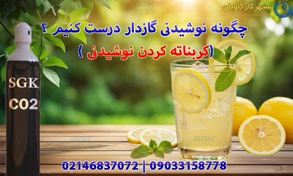 چگونه نوشیدنی گازدار درست کنیم ؟( کربناته کردن نوشیدنی)